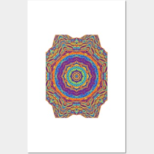 Psychotropic melody mandala Posters and Art